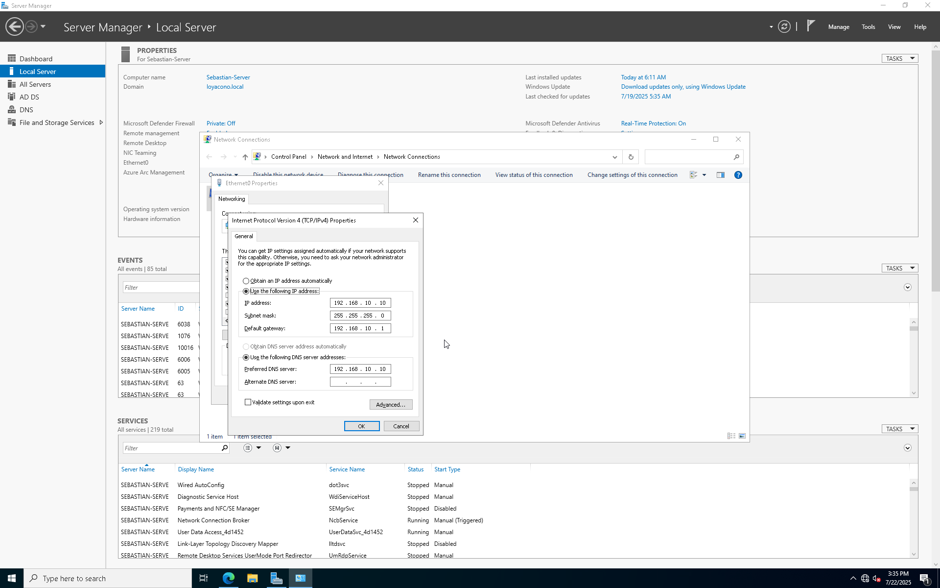 Active Directory Project | ProLoyaconoTech